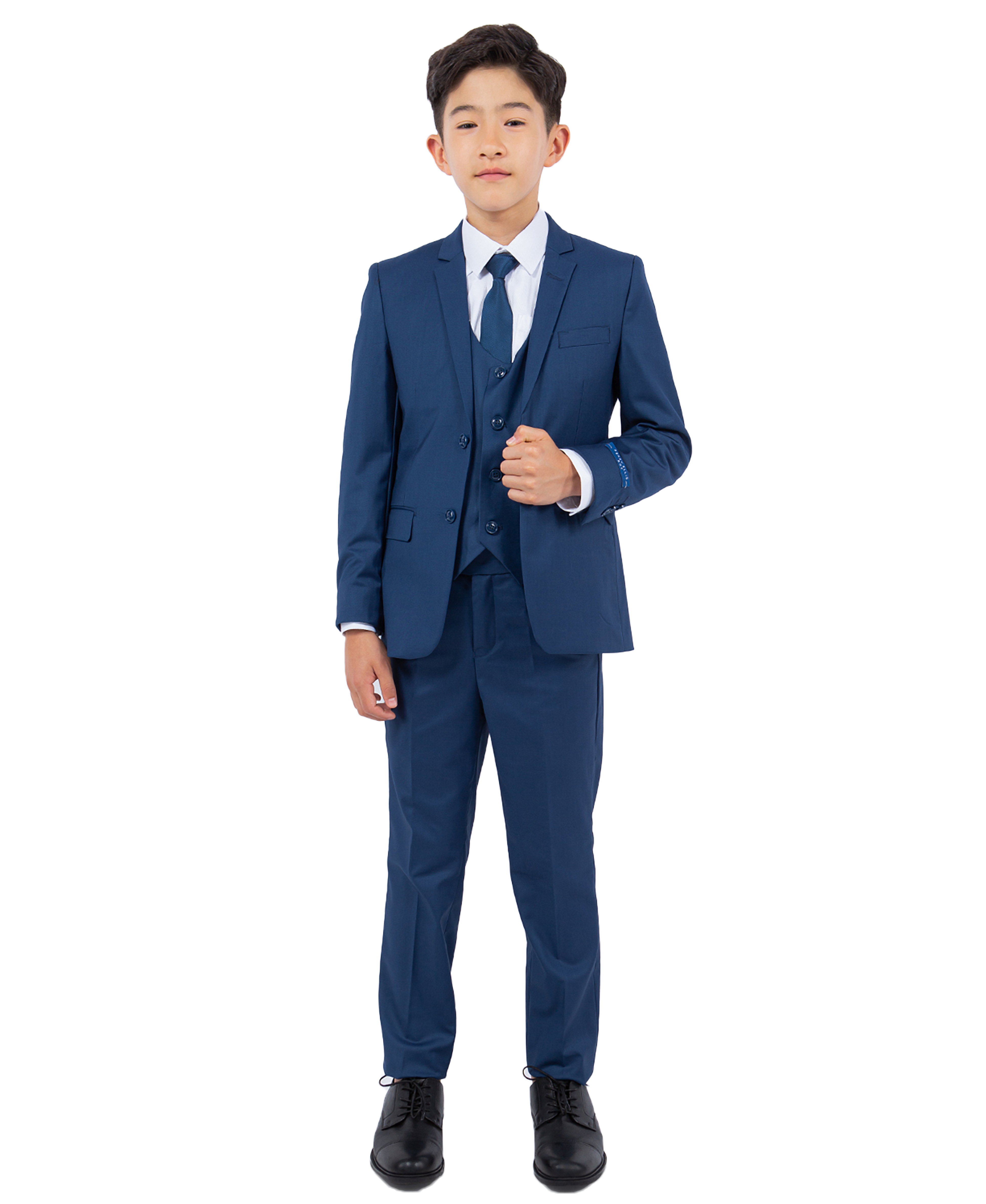 『TSJ SUITS 3P NAVY L』 TSJ SUITS 3P NAVY L』 NAVY BLUE SINGLE BREASTED 3PIECE SUIT