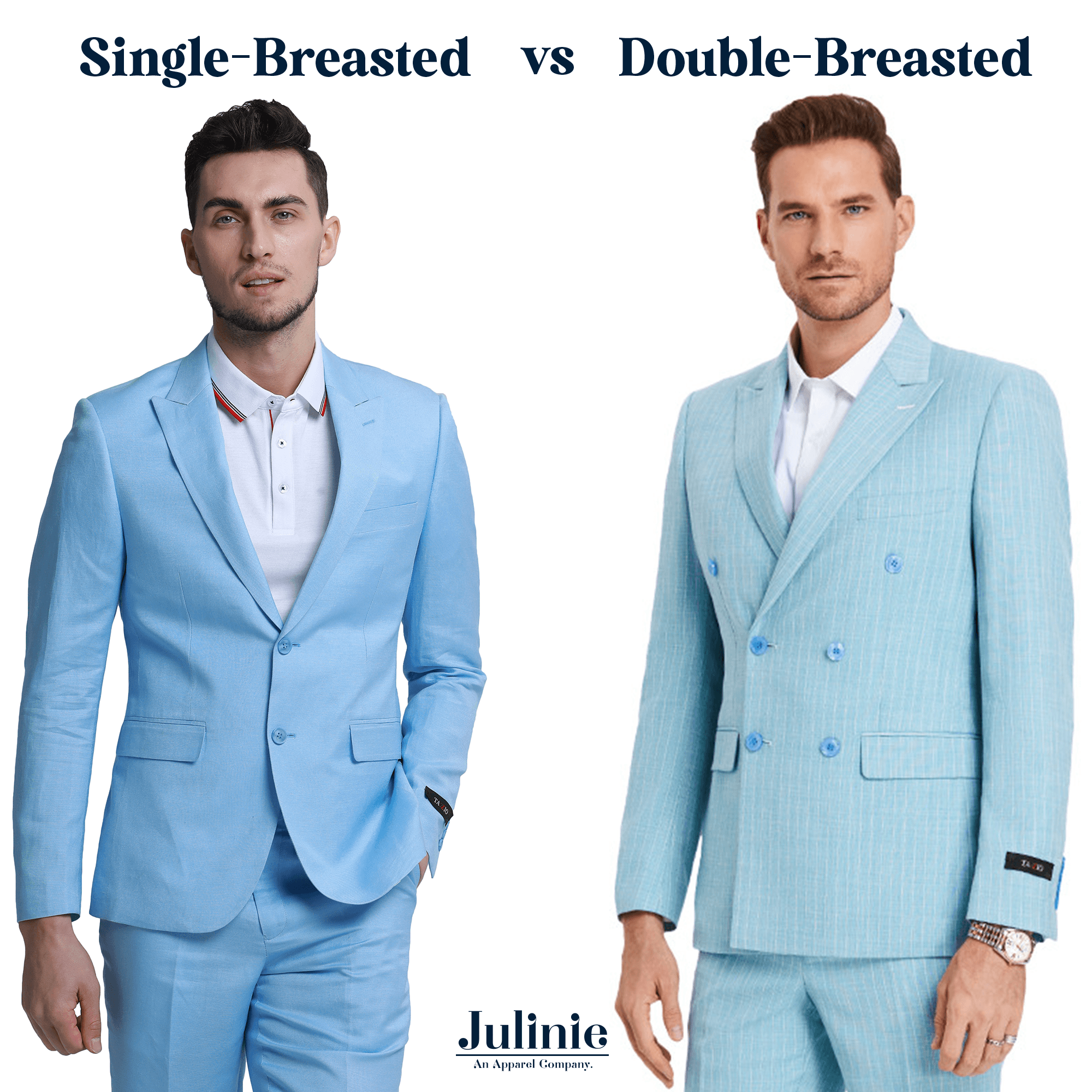 What are the differences between a Double-Breasted suit and a Single-Breasted suit? - Julinie