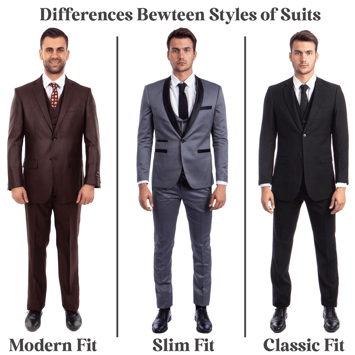 Sharp Fit Style What are the differences between Slim Fit vs. Classic Fit vs. Modern F