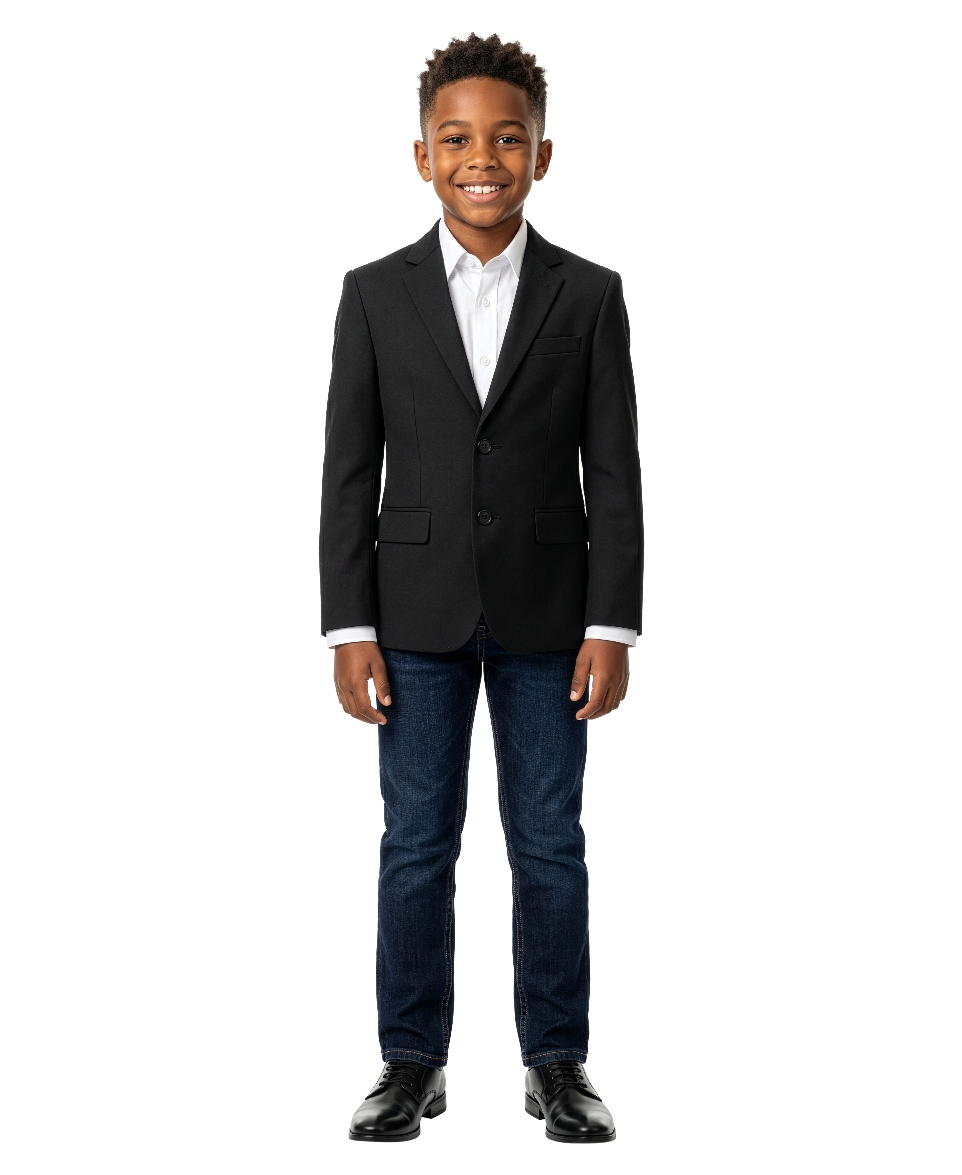ZeGarie Boys' Tailored Fit Suit Separates Jacket Only – Solid – Wedding & Ring Bearer