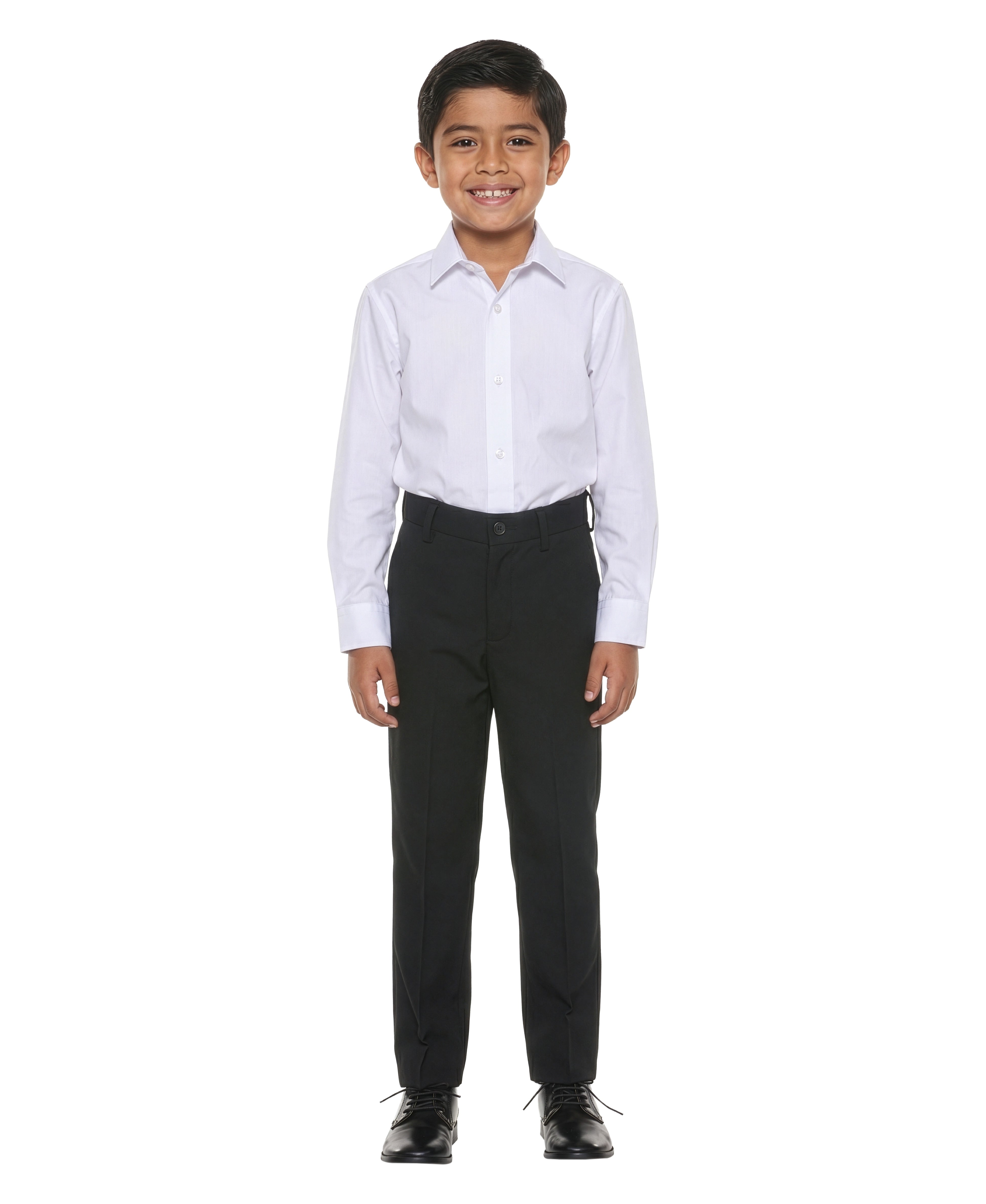 ZeGarie Boys' Tailored Fit Suit Separates Pants Only – Solid – Wedding & Ring Bearer