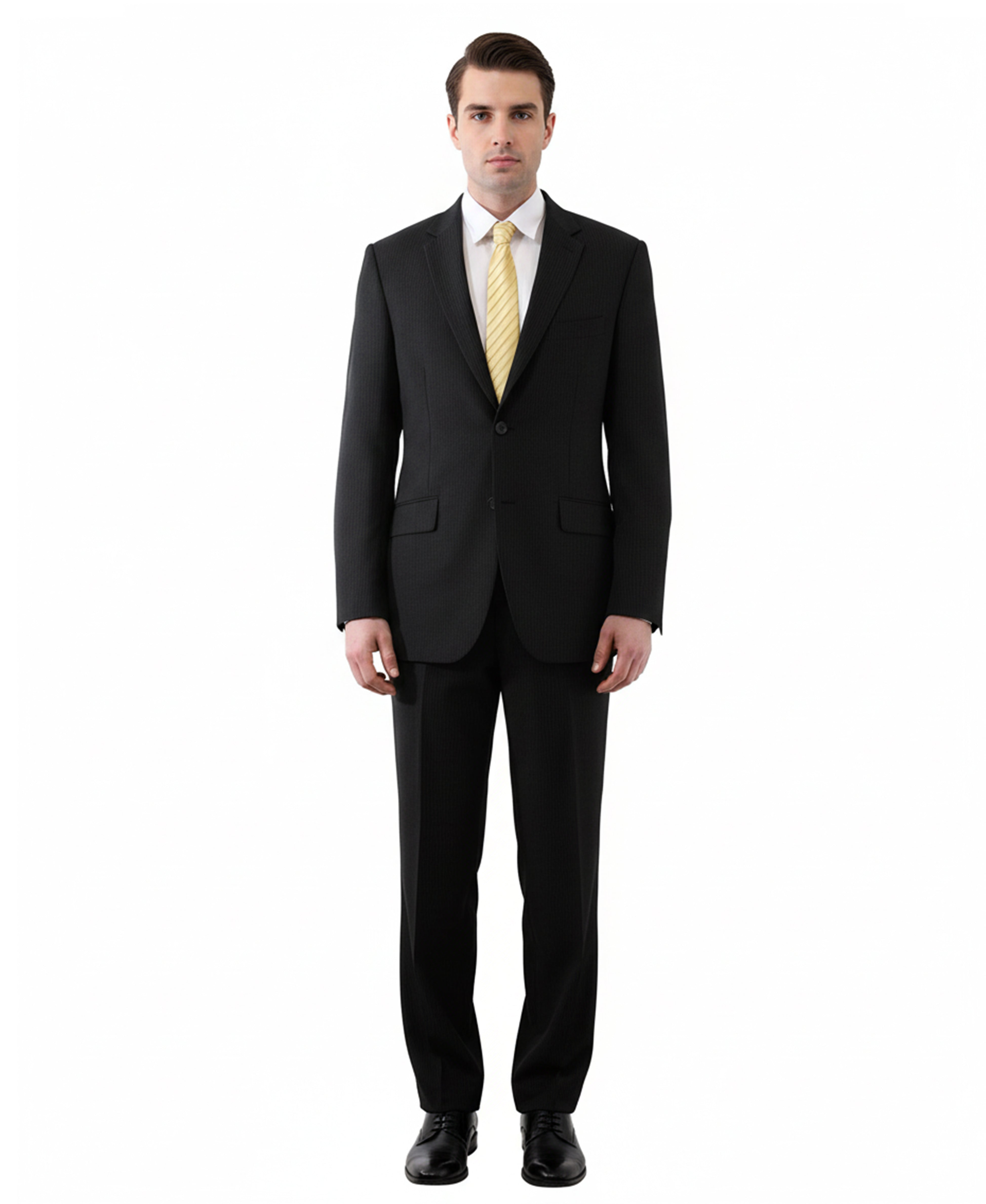 Men's Suit Pinstripe Tone On Tone Notch Lapel 2-PC Modern Fit Suits For Men
