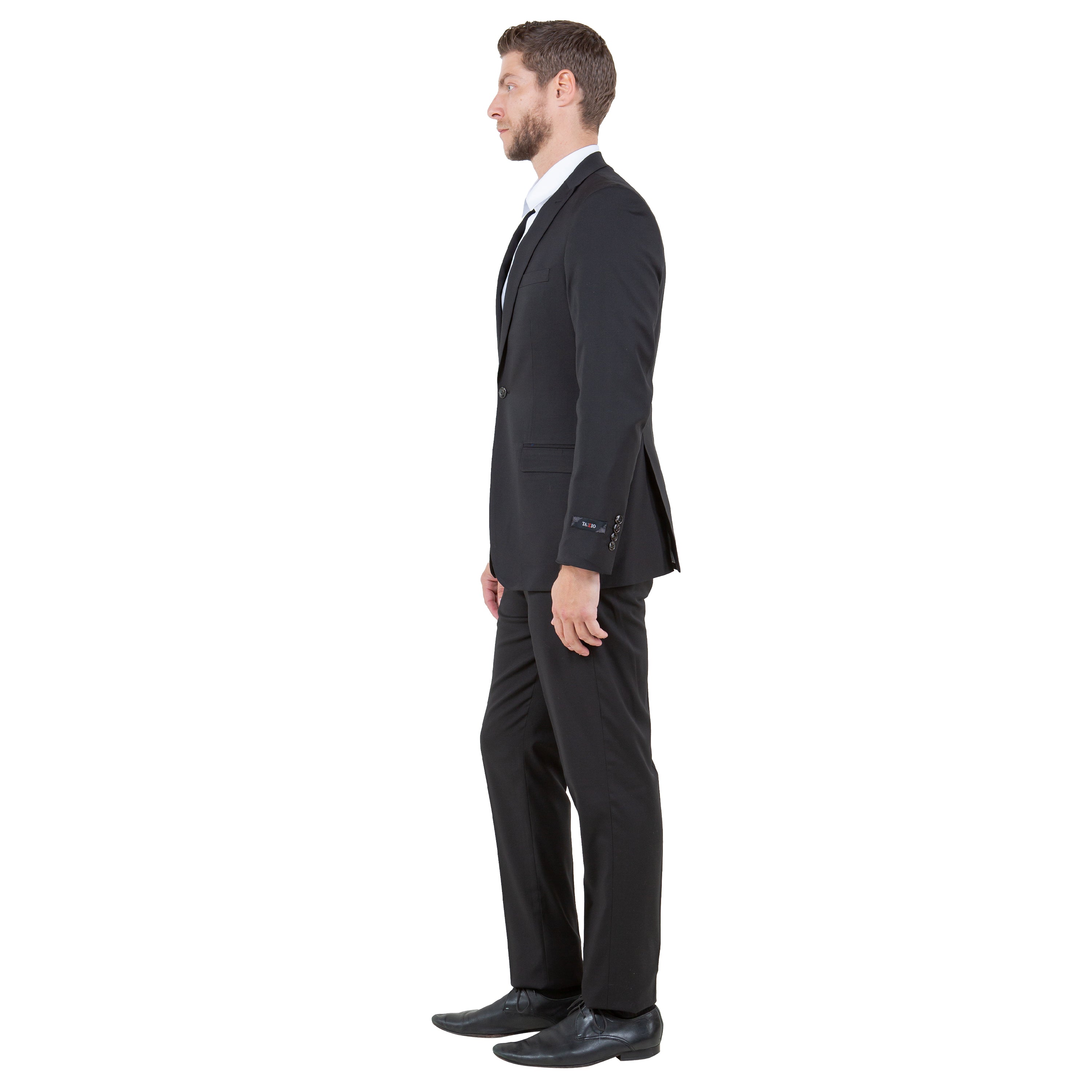 Ultra Slim-Fit 3pc Suit w/ Expandable Waistband