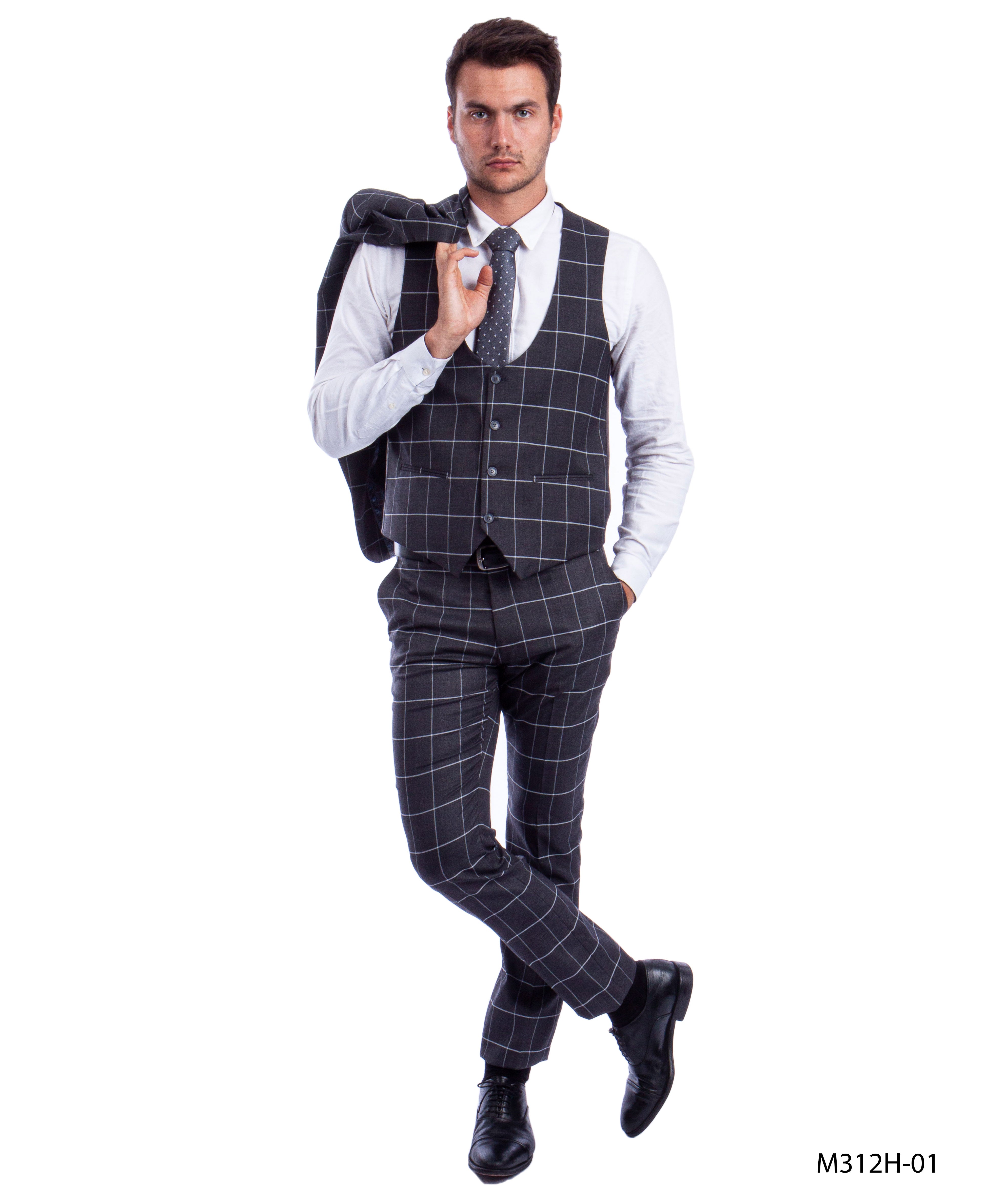 Window Pane 3PC Suit Set