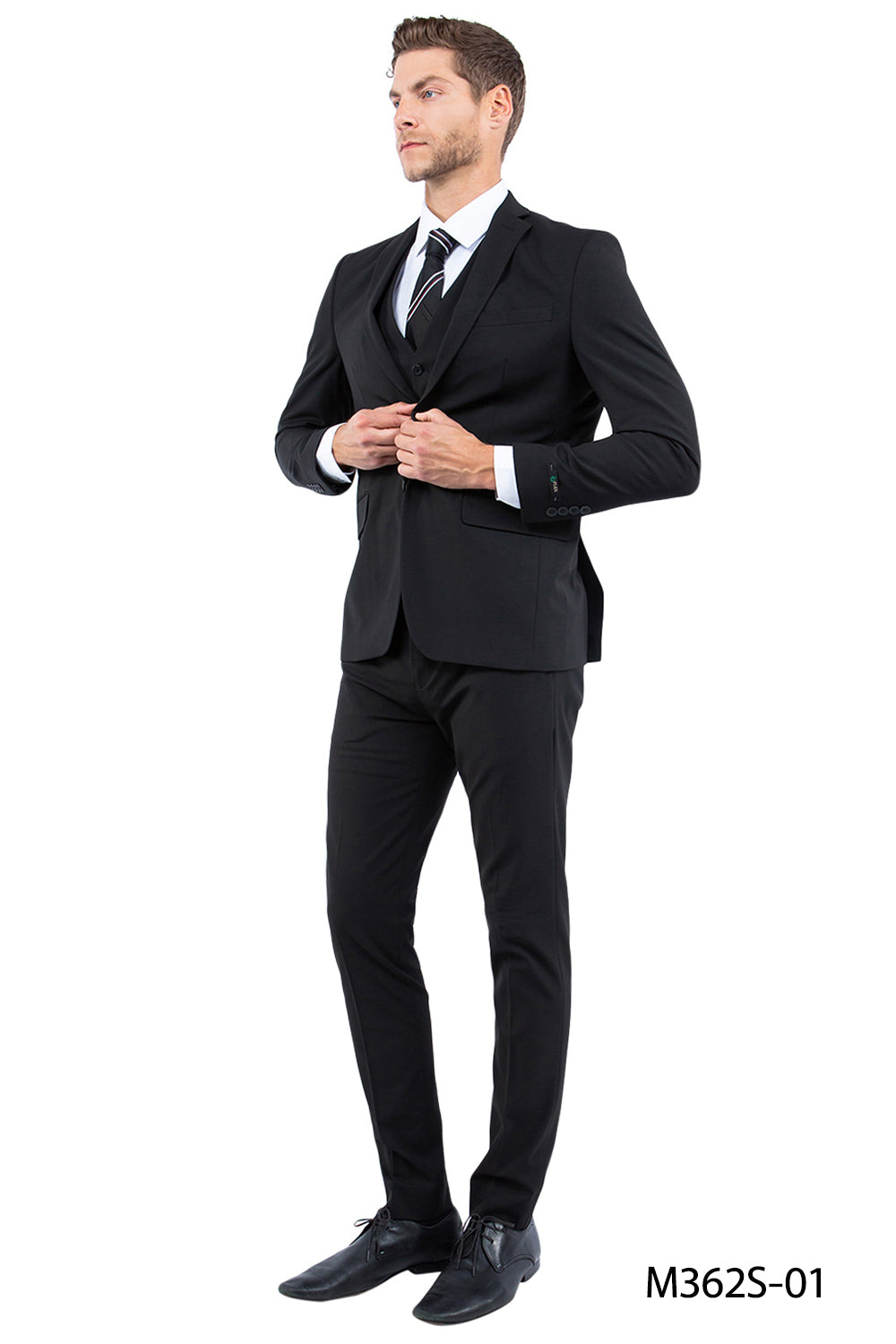 4-Way Stretch Mens 3pc Suit Set (Made to Move)