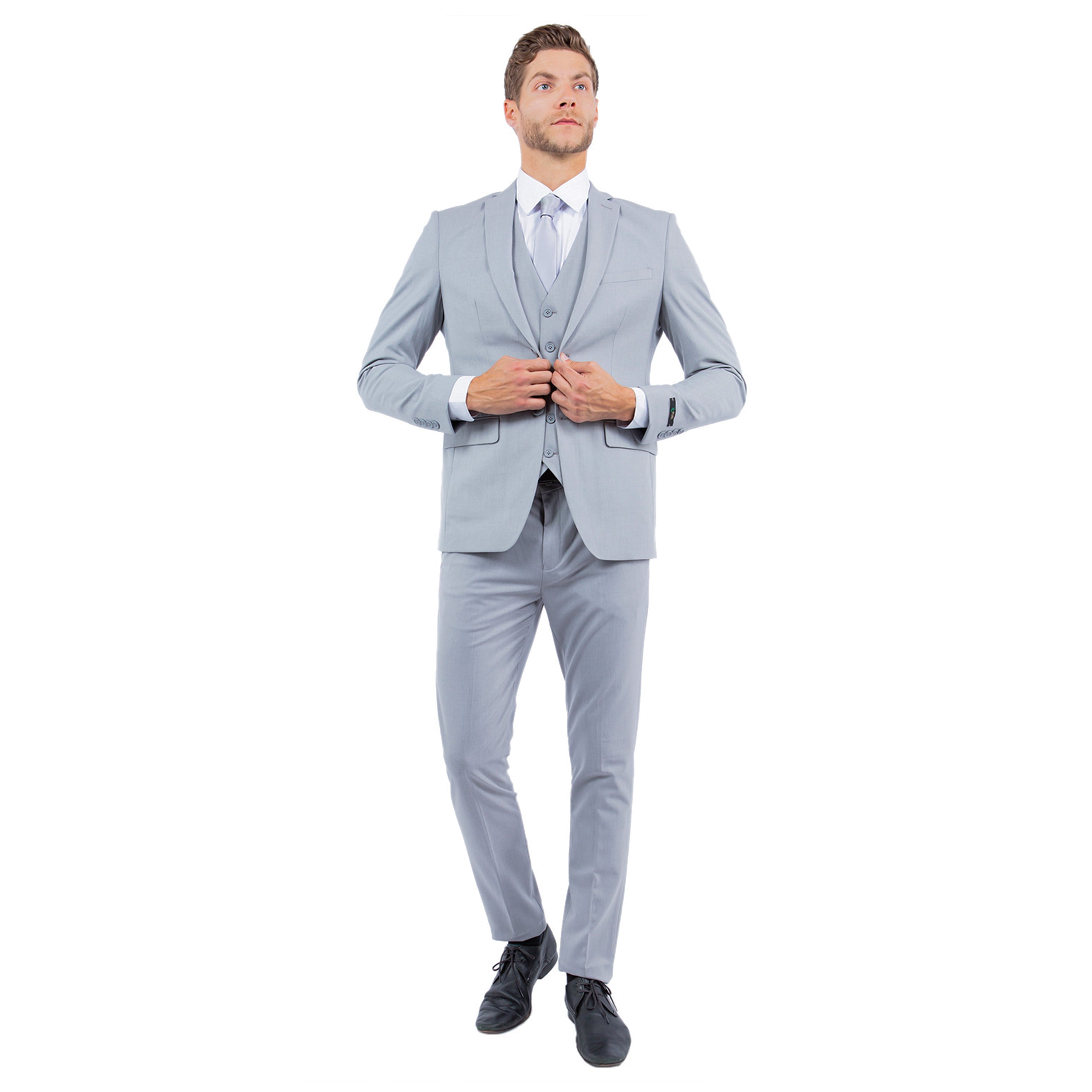 4-Way Stretch Mens 3pc Suit Set (Made to Move)