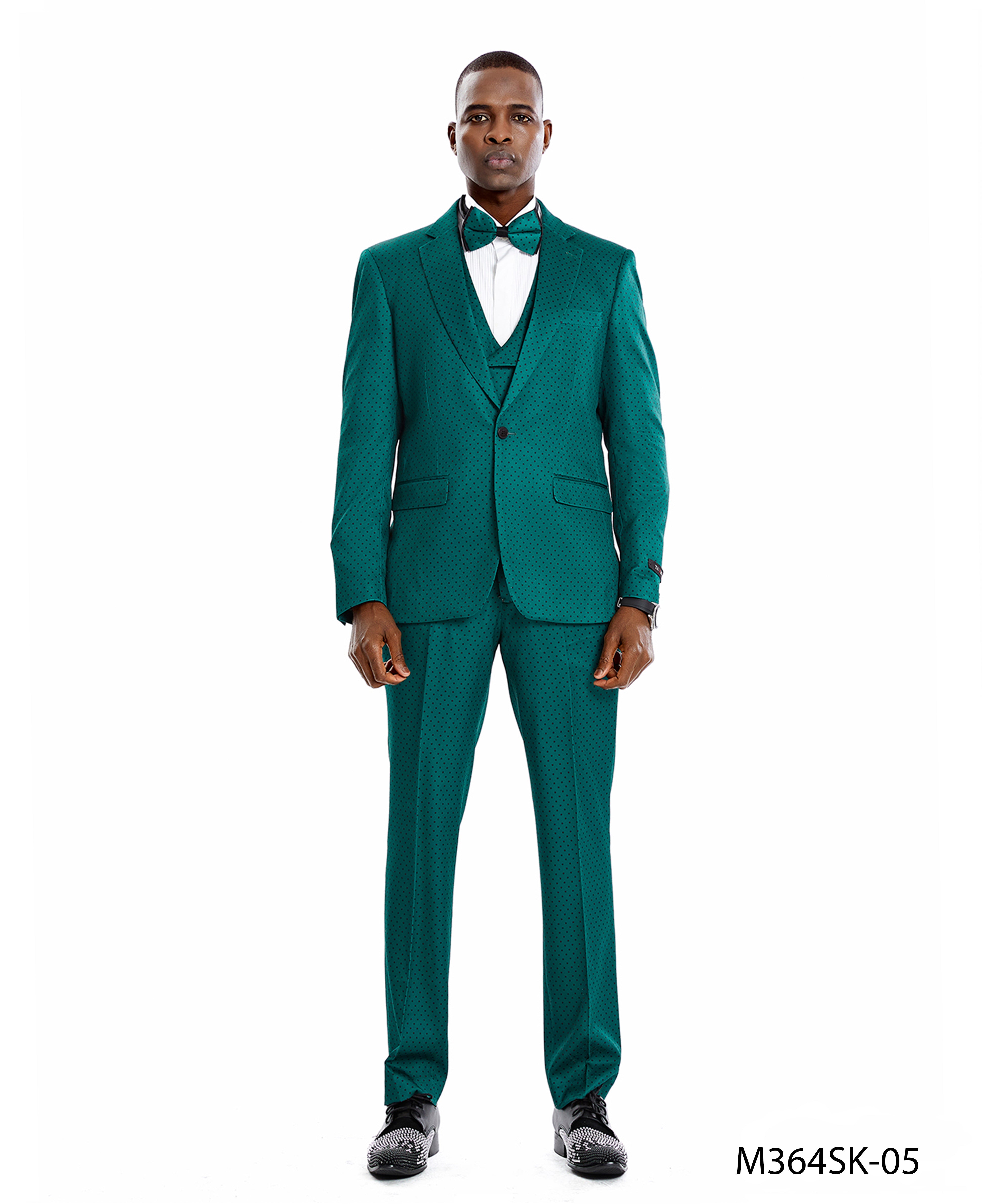 Paisley 3 PC Suit Solid Textured