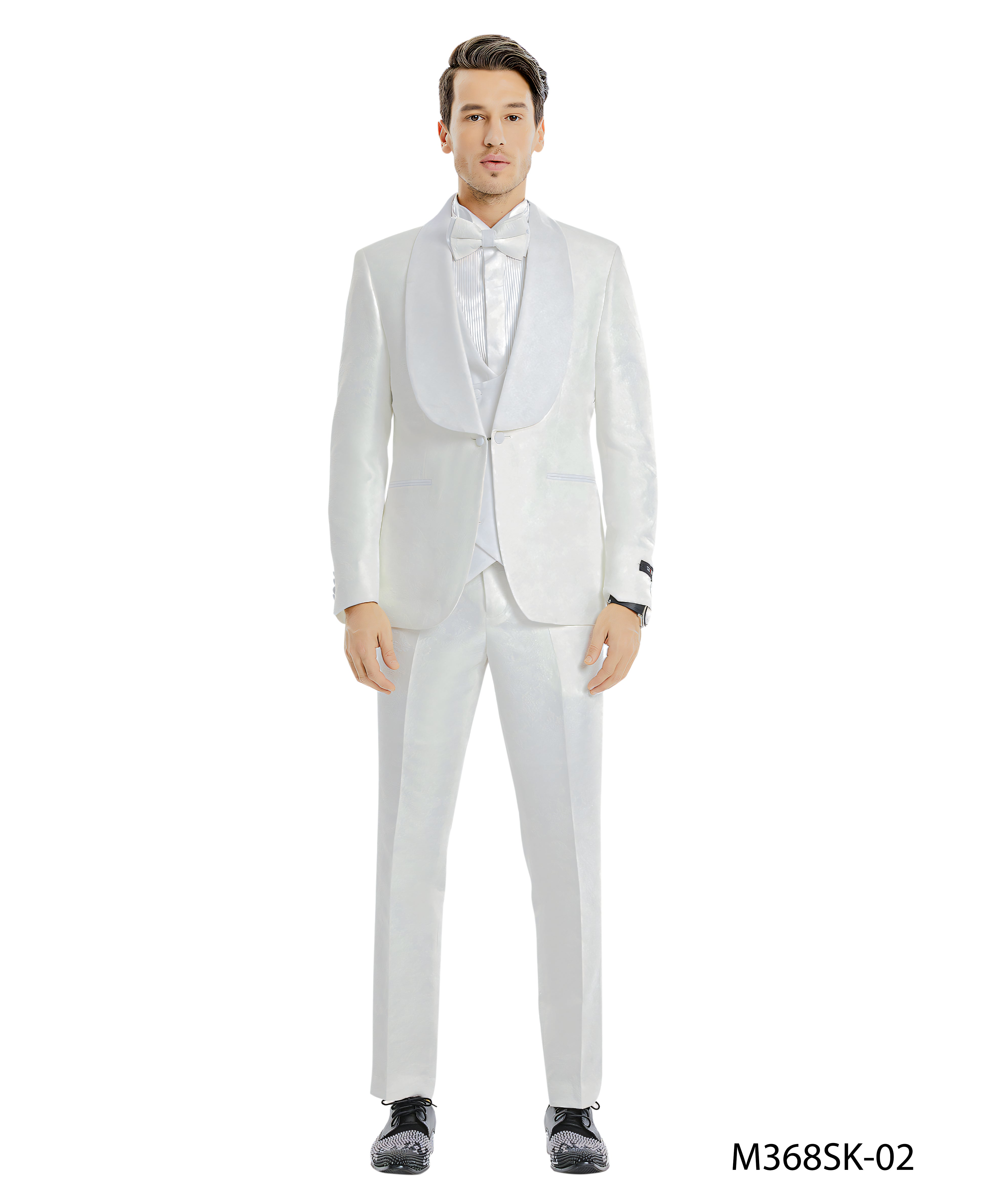 3 PC Shawl Collar Fashion Suit Set