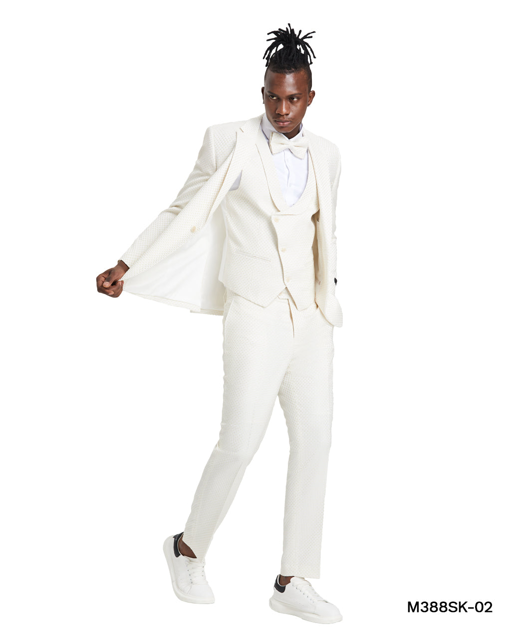 Polka Dot Suit With Matching Vest, Pants, & Bowtie