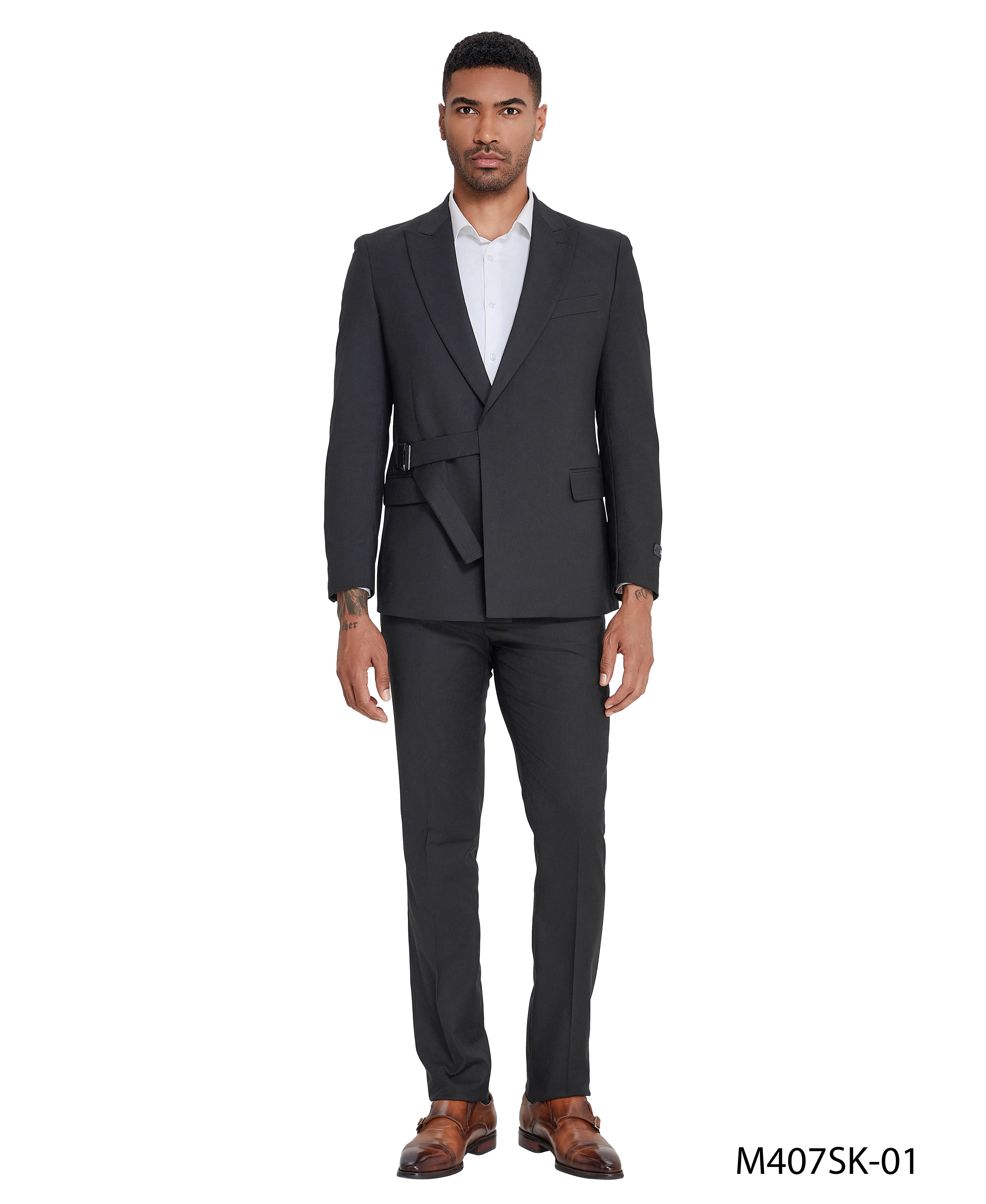2 PC Double Breasted Solid Suit