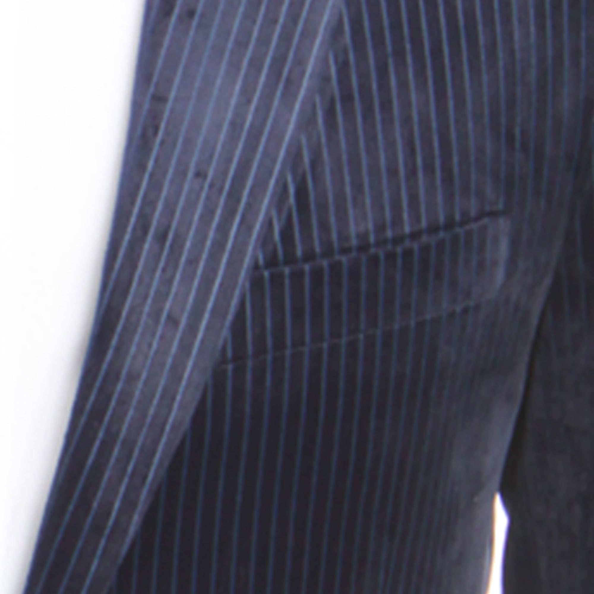 Empire™ (TV Series) Velvet Blazer w/ Blue Pinstripes, Peak Lapel, Navy