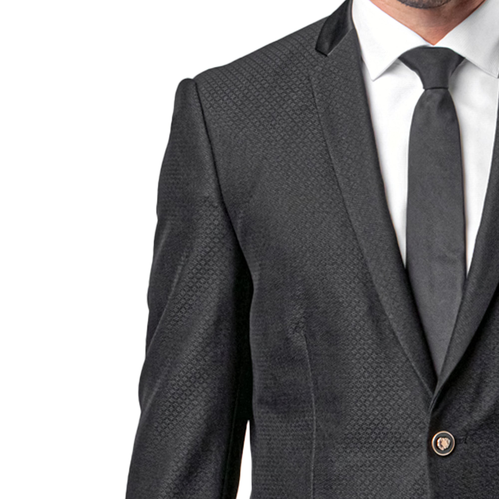 Chaquetas Negras Para Hombre Trajes De Chaqueta Para Todas Las Ocasiones MJ154S-01