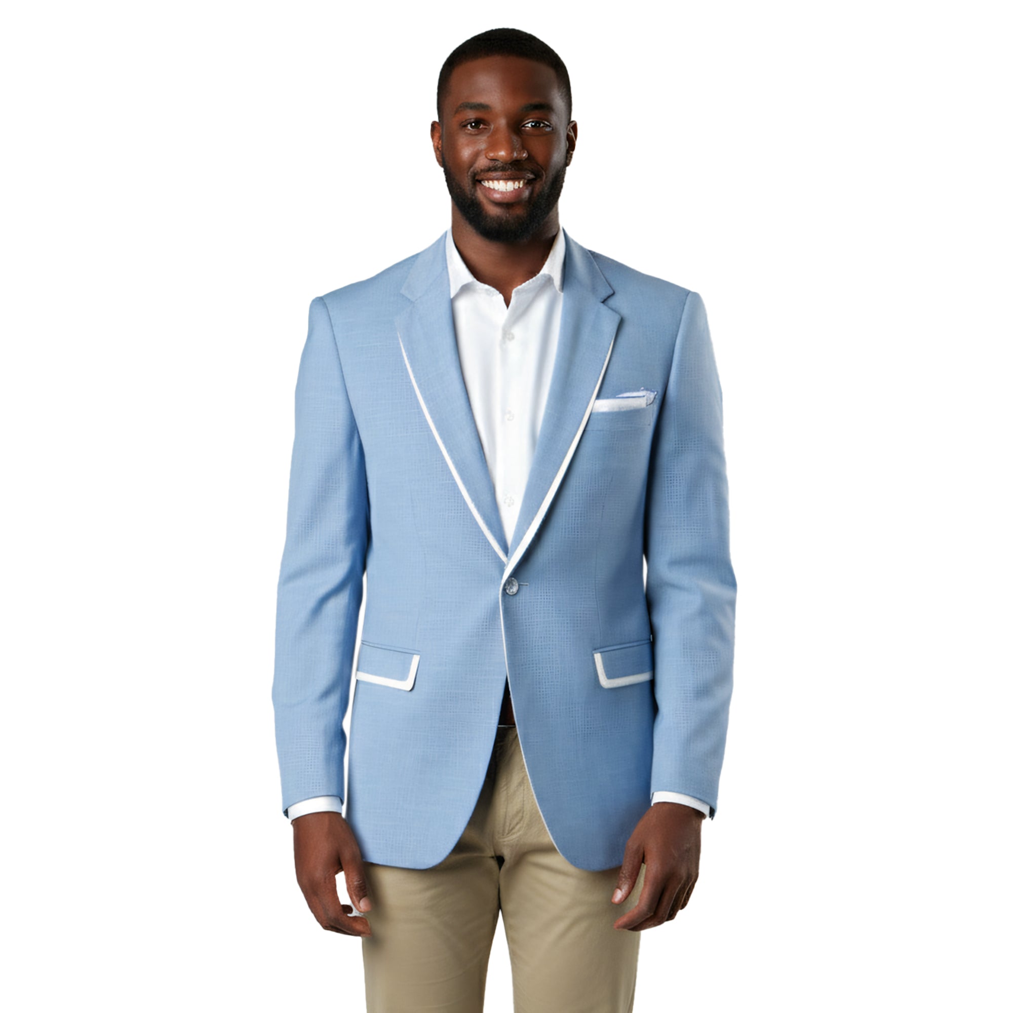 Chaquetas azul cielo para hombre Trajes de chaqueta para todas las ocasiones MJ160S-02