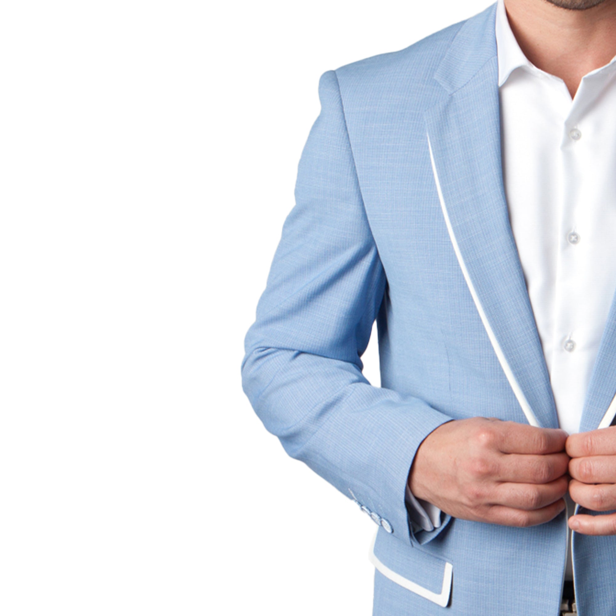 Chaquetas azul cielo para hombre Trajes de chaqueta para todas las ocasiones MJ160S-02