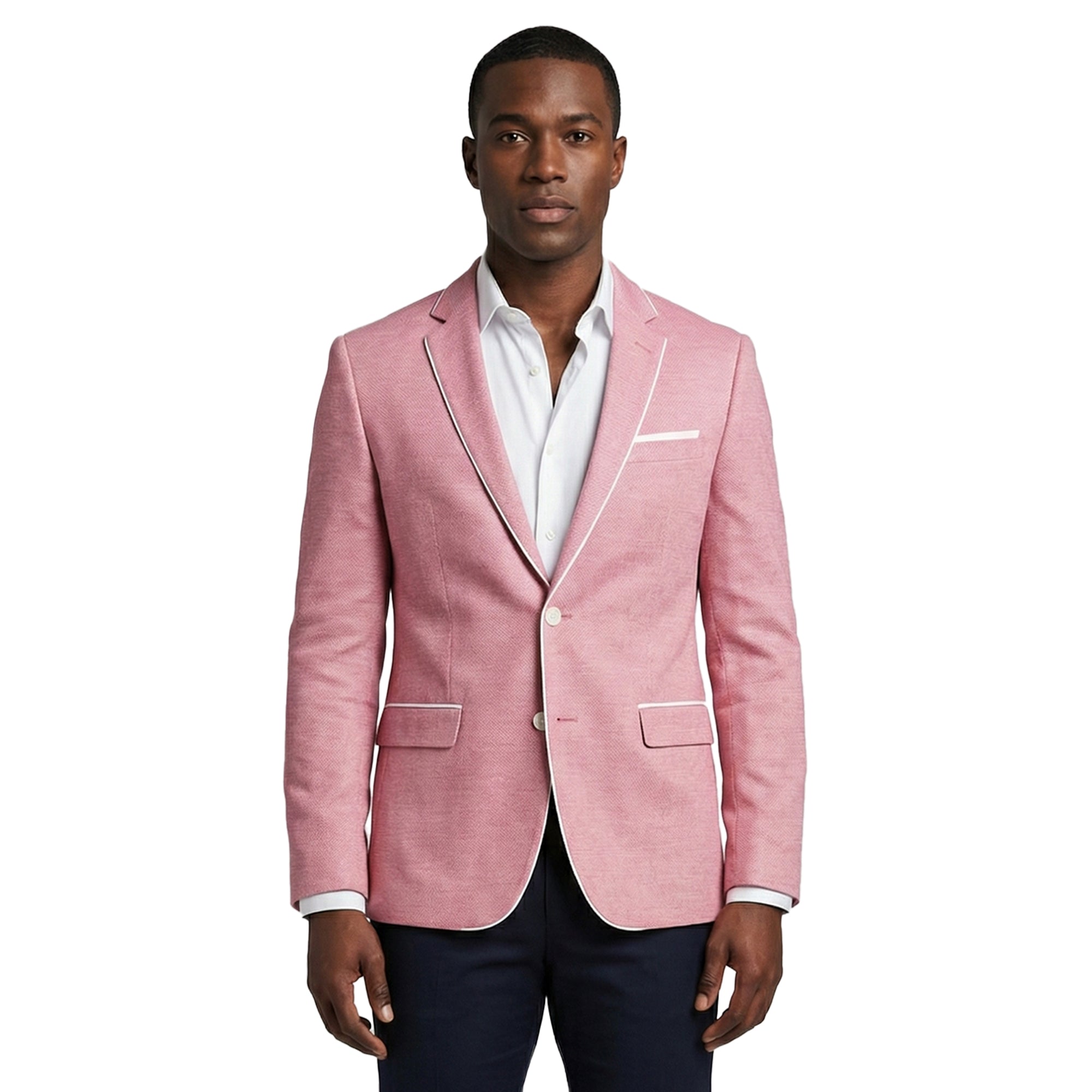 Chaquetas Salmón Para Hombre Trajes De Chaqueta Para Toda Ocasión MJ160S-03