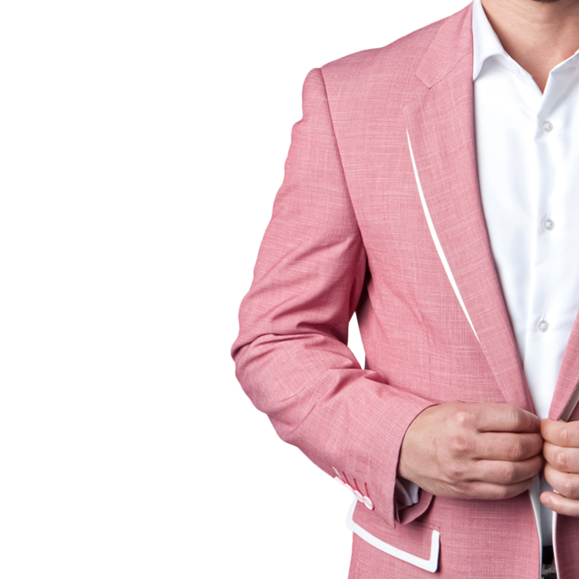 Chaquetas Salmón Para Hombre Trajes De Chaqueta Para Toda Ocasión MJ160S-03