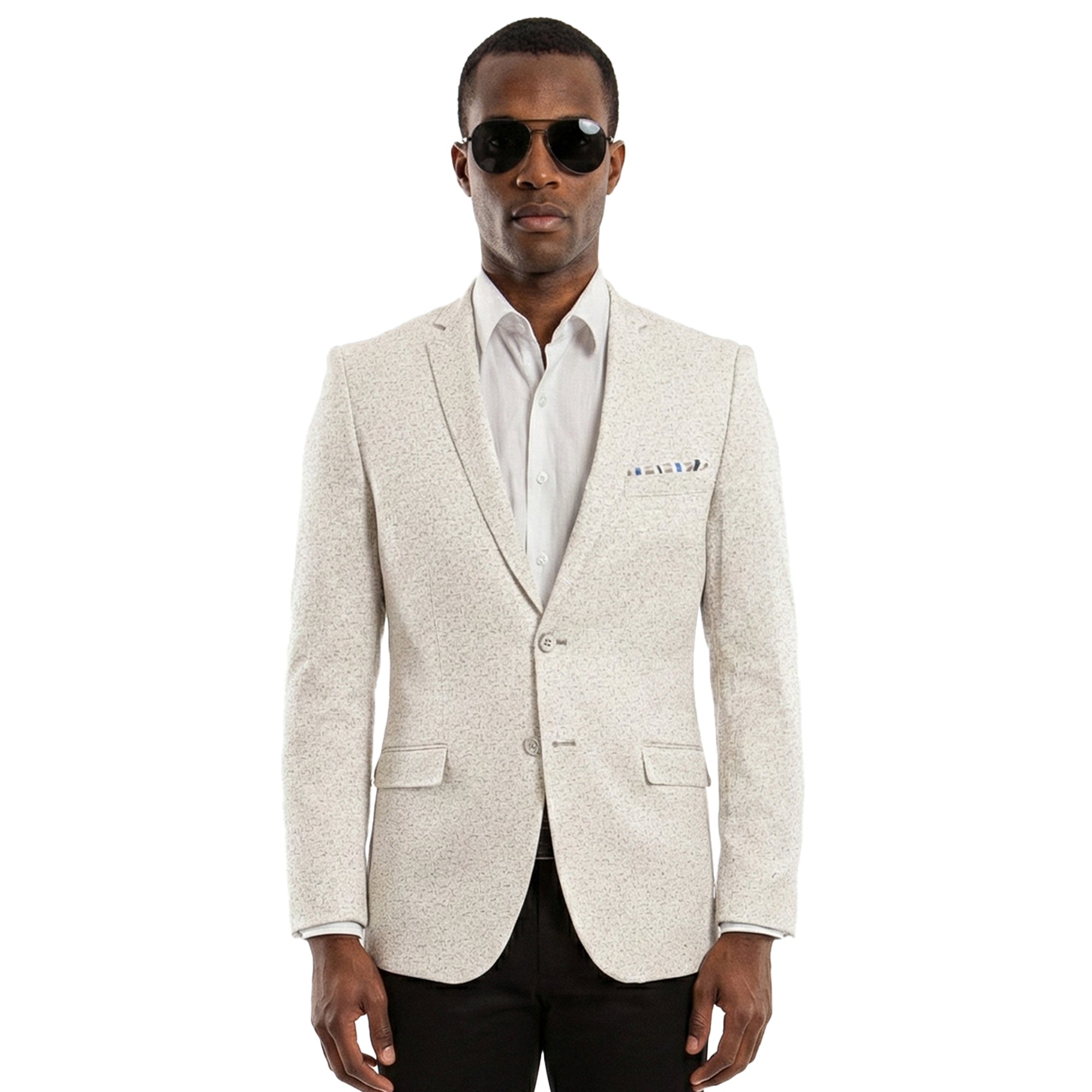 Slim Fit High Notch Lapel Sports abrigo Blazer Chaqueta para hombres