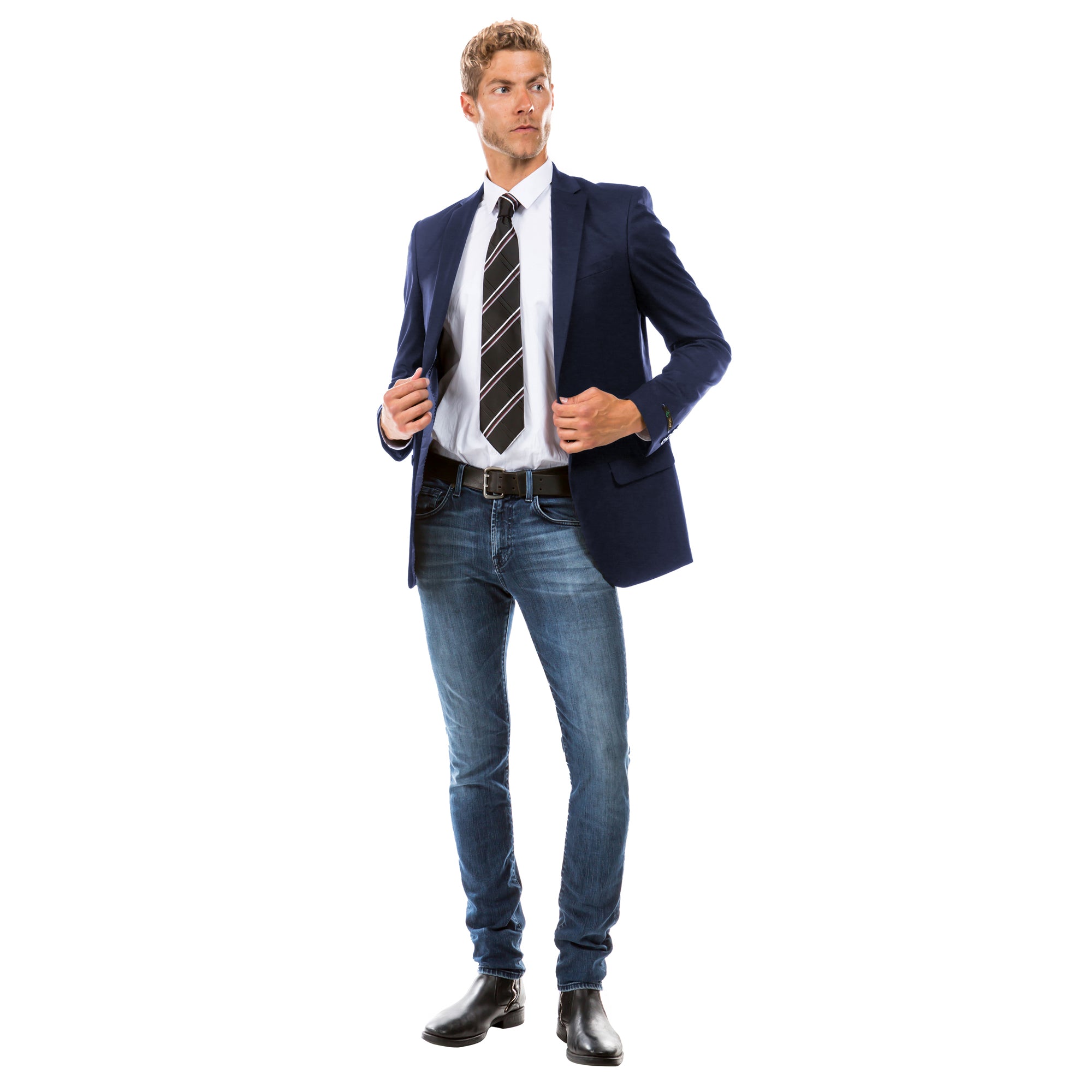ZeGarie Men's Blazer Tailored Fit Jacket Only – Notch Lapel – Formal Event