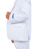 Perry Ellis Slim Fit Boys Suit 5-Piece Set (Sizes 2-20), White
