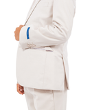 Perry Ellis Slim Fit Boys Suit 5-Piece Set (Sizes 2-20), Tan