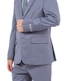 Stacy Adams 5pc Boys Suit, Mid grey