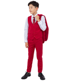 Stacy Adams 5pc Boys Suit, Red