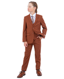 Stacy Adams 5pc Boys Suit, Light Brown
