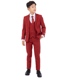 Stacy Adams 5pc Boys Suit, Brick