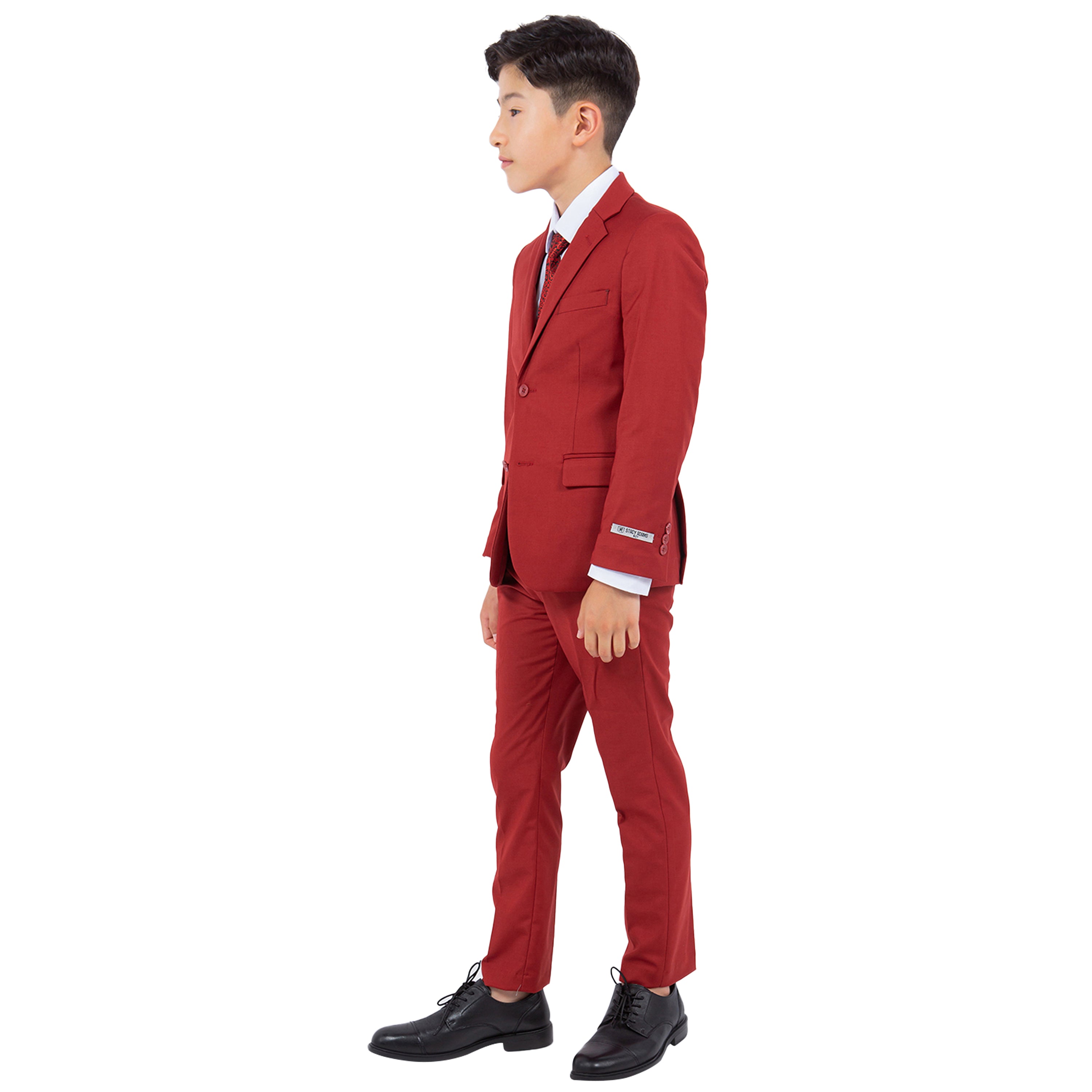 Stacy Adams Boy's 5pc Solid Suit