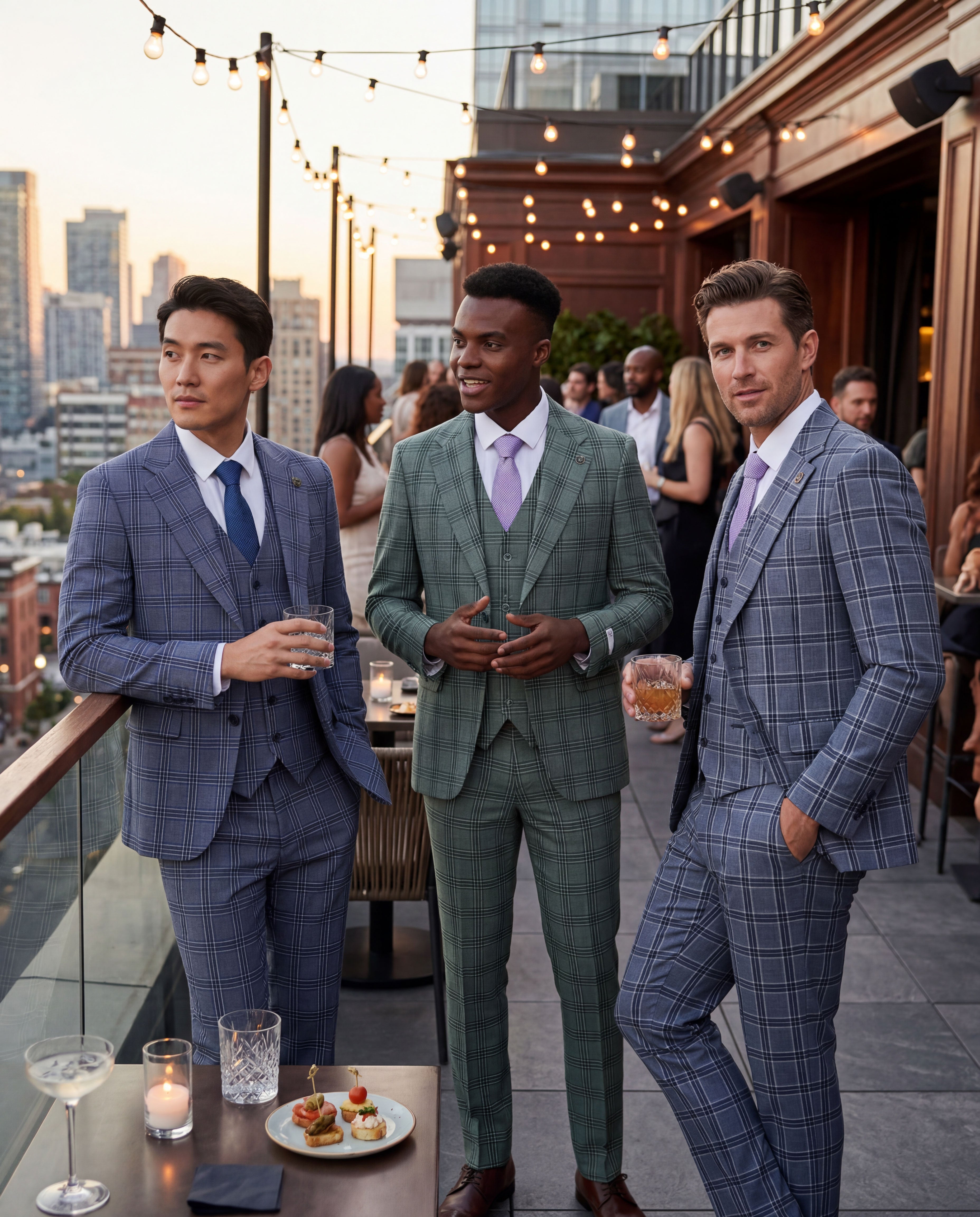 Traje sin mangas Stacy Adams Hybrid-Fit, verde ventana