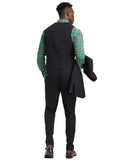 Stacy Adams Hybrid Fit U-Shaped Vested Suit, Black