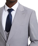 Stacy Adams Hybrid Fit U-Shaped Vested Suit, Dove Grey