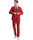 Stacy Adams Hybrid-Fit Vested Suit, Seductive Red
