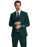Stacy Adams Hybrid-Fit Vested Suit, Sacramento Green