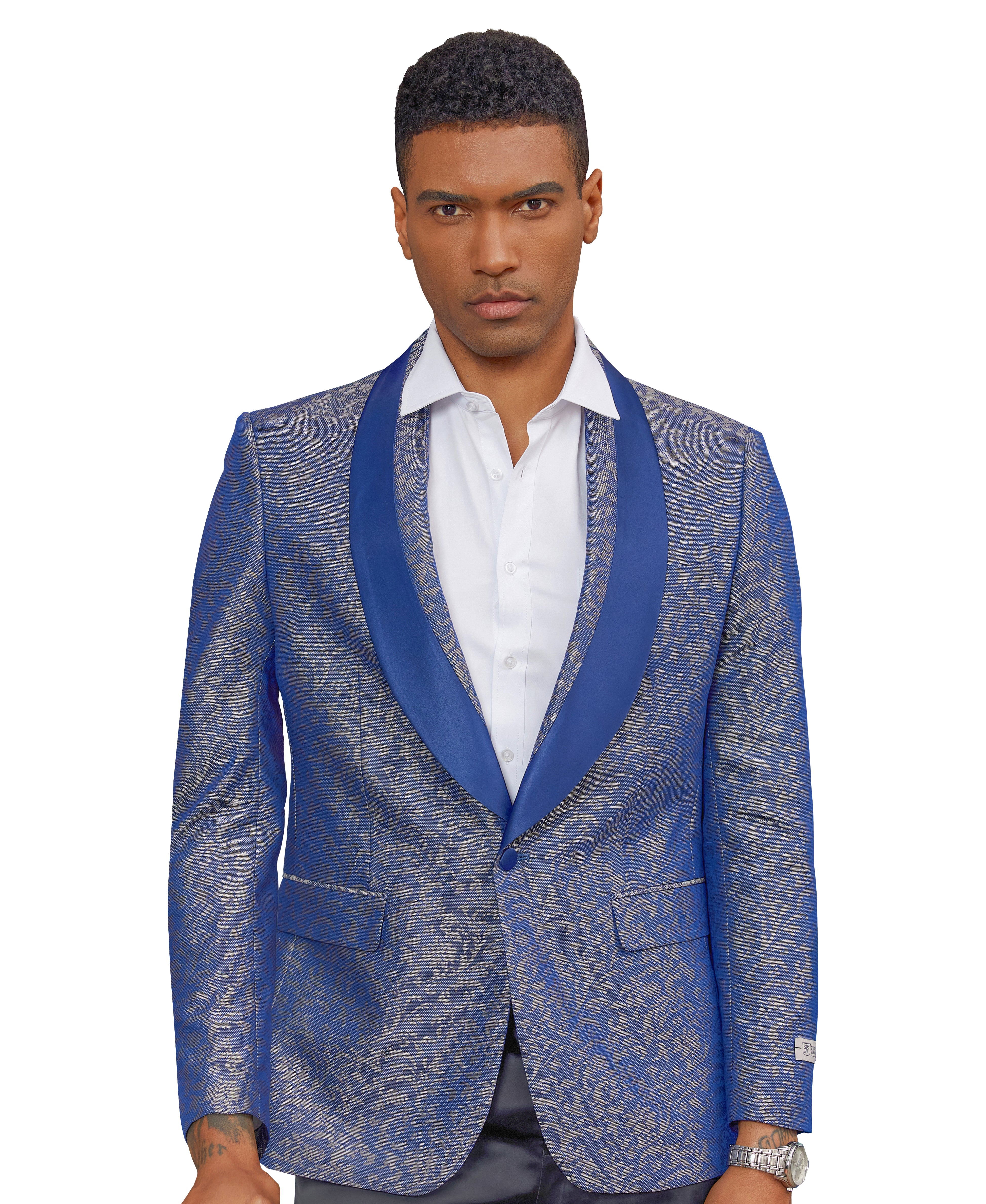 Stacy Adams Men's Hybrid Fit Netted Paisley Sportcoat Only