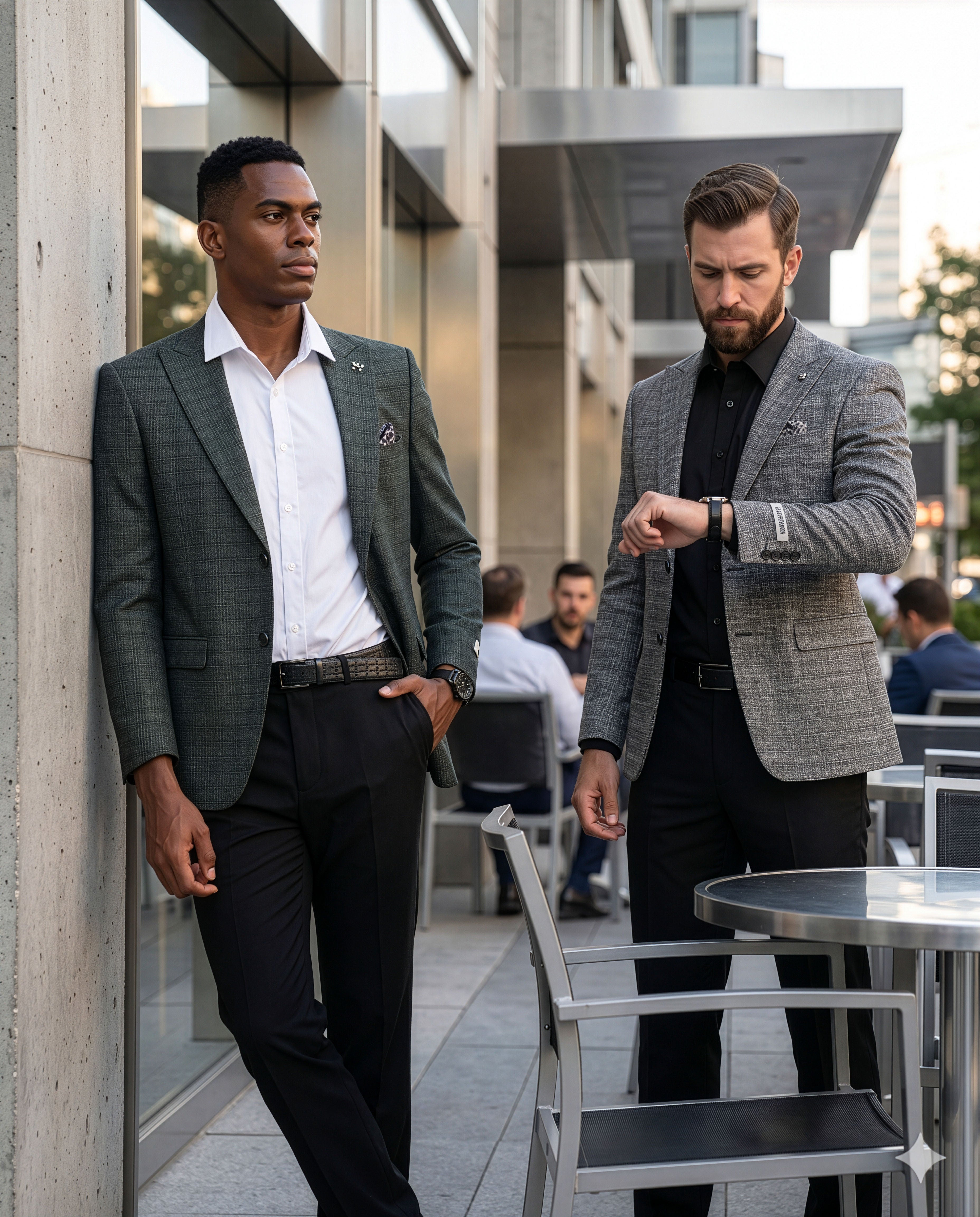 Men's Hybrid-Fit Textured Plaid Sportcoat Only