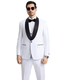 Stacy Adams Hybrid-Fit Vested Tuxedo, Snow White