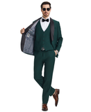 Stacy Adams Hybrid-Fit Vested Tuxedo, Green