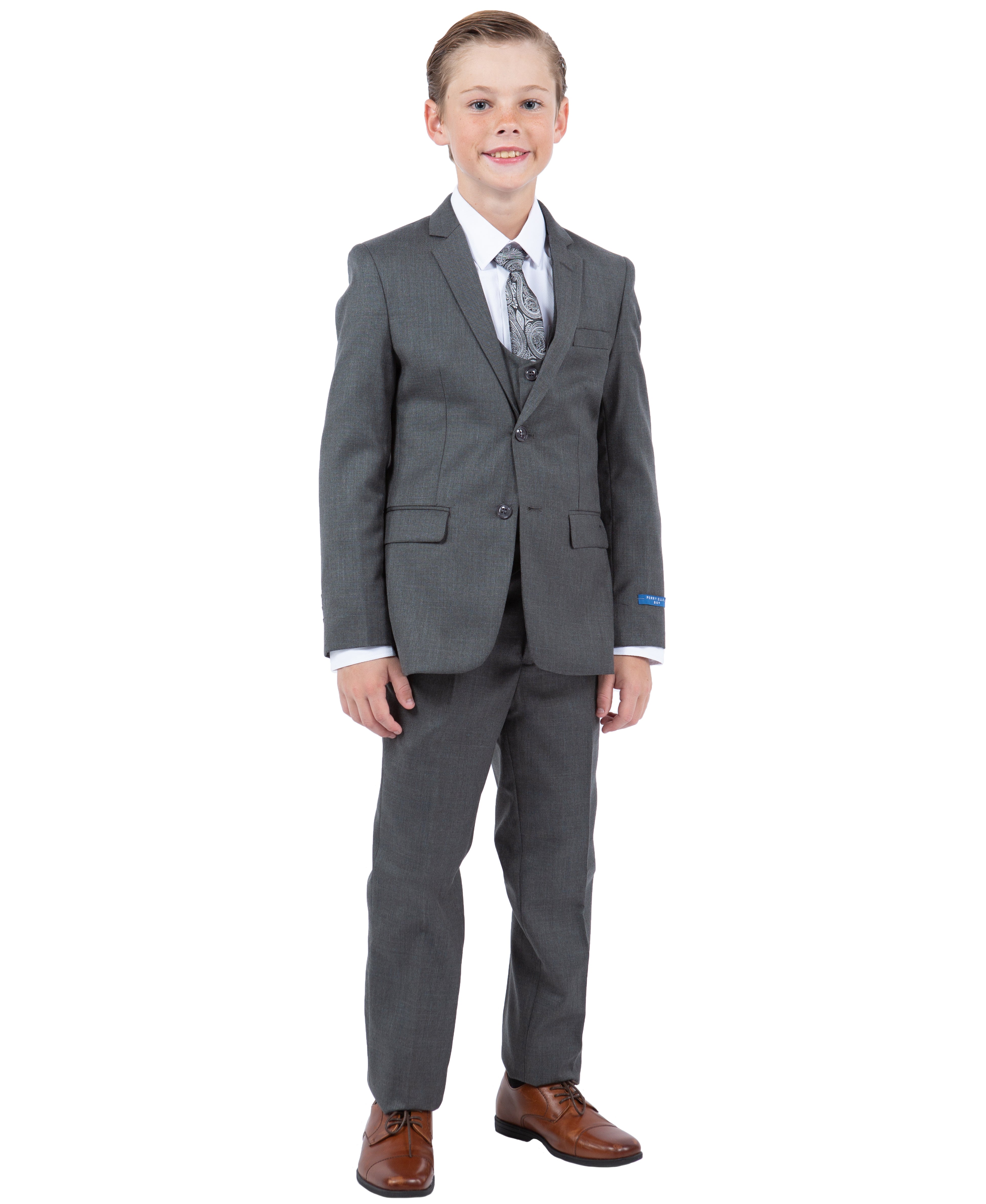 【中古】 FINEBOYS＋Plus　SUIT（vol．10） Perry Ellis Boys' Slim Fit 5-Piece Sharkskin Suit Set – Notch Lapel –