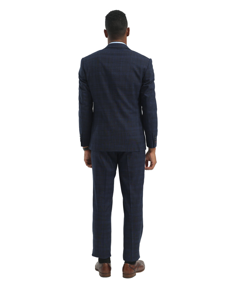 Stacy Adams Men's Hybrid Fit Suit in Navy for Creative Industry Wear