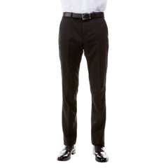 ZeGarie Men's Tailored Fit Suit Pants in Black for Formal Weddings