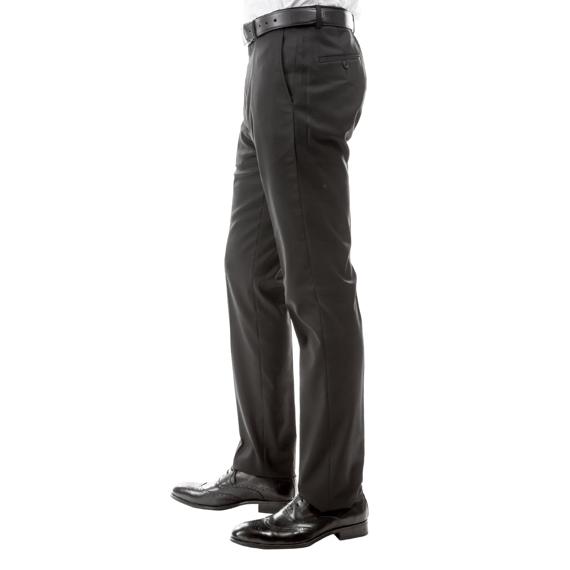 ZeGarie Men's Tailored Fit Suit Pants in Dark Grey for Sophisticated Social Event