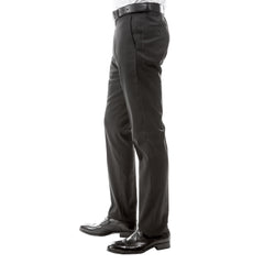 ZeGarie Men's Tailored Fit Suit Pants in Dark Grey for Sophisticated Social Event