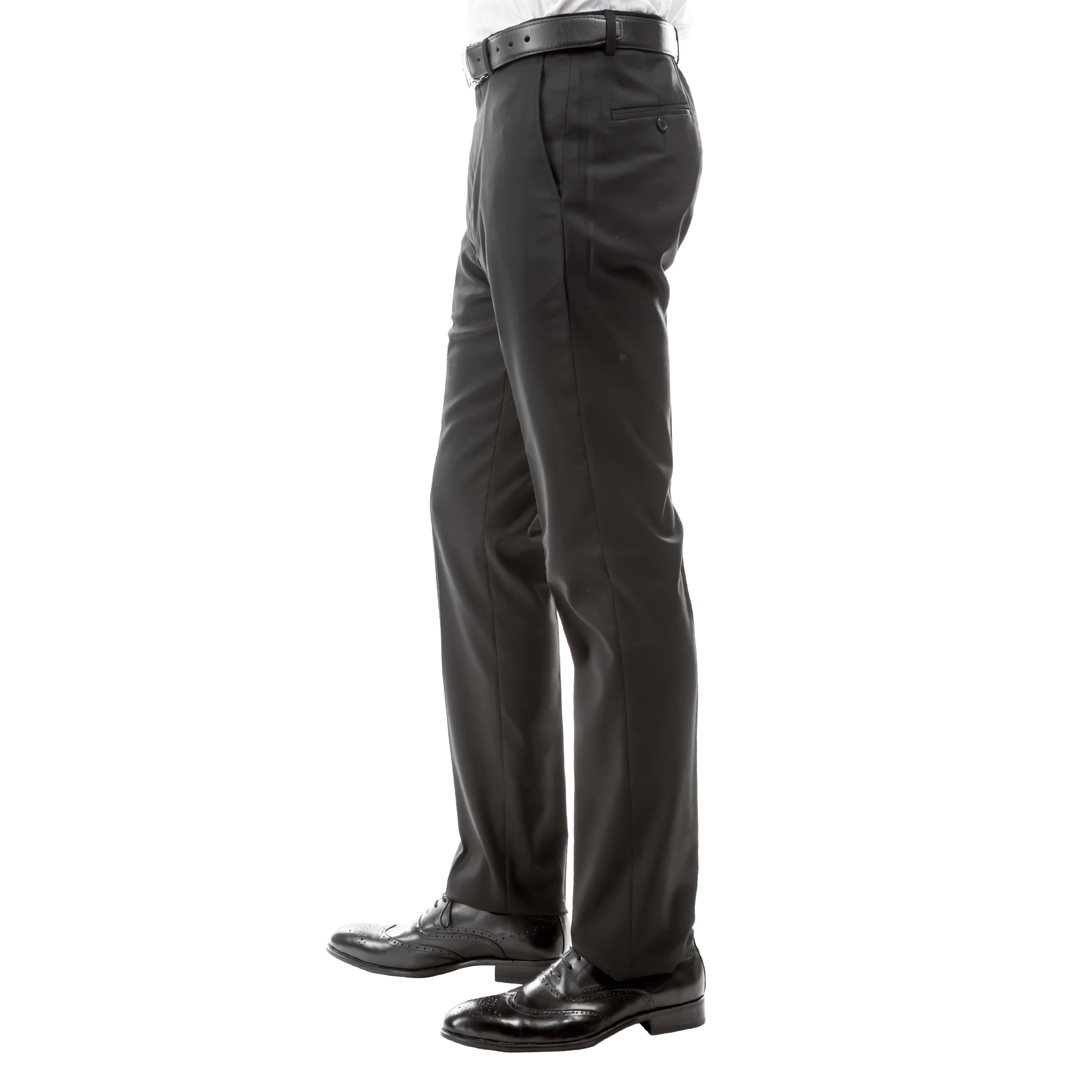 ZeGarie Men's Tailored Fit Suit Pants in Dark Grey for Sophisticated Social Event