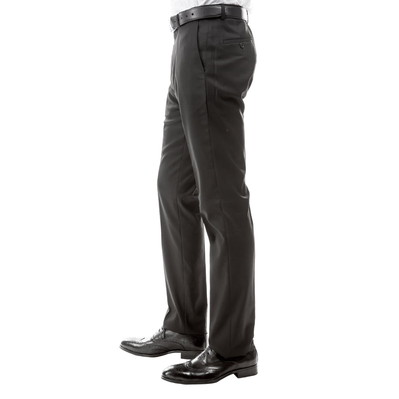 ZeGarie Men's Tailored Fit Suit Pants in Dark Grey for Sophisticated Social Event