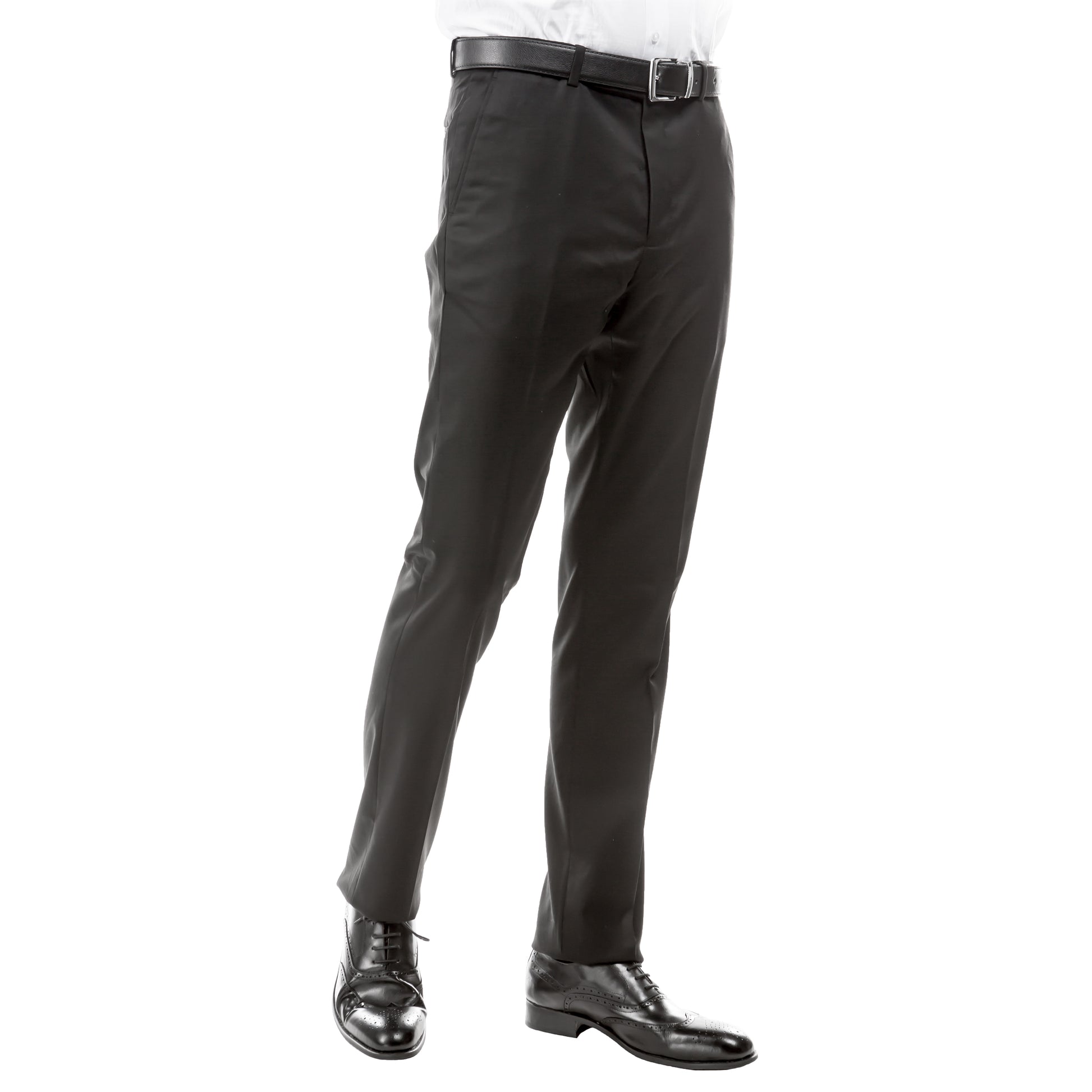 ZeGarie Men's Tailored Fit Suit Pants in Dark Grey for Sophisticated Social Event