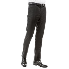 ZeGarie Men's Tailored Fit Suit Pants in Dark Grey for Sophisticated Social Event