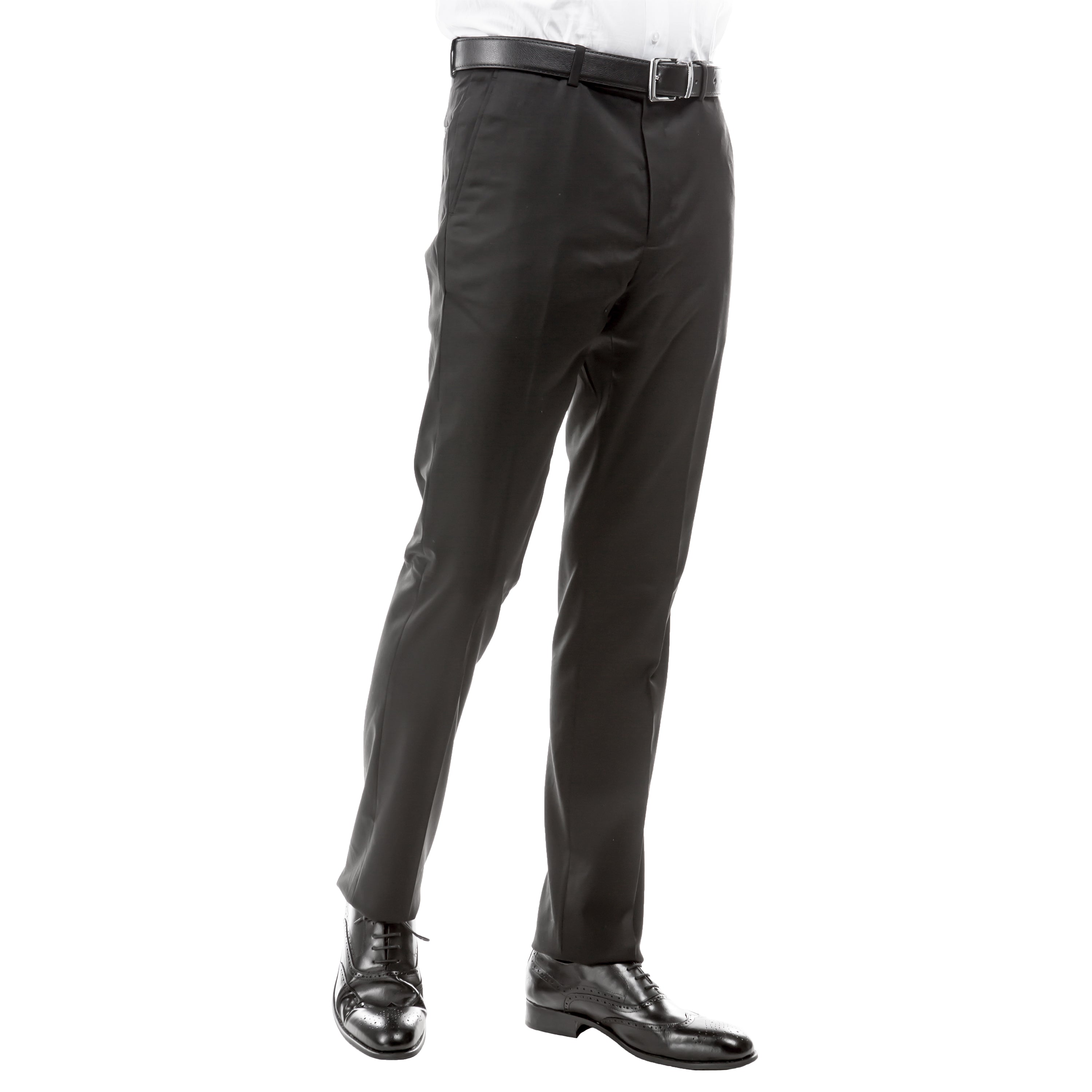 ZeGarie Men's Tailored Fit Suit Pants in Dark Grey for Sophisticated Social Event