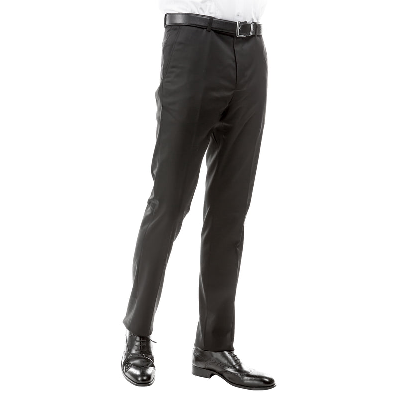 ZeGarie Men's Tailored Fit Suit Pants in Dark Grey for Sophisticated Social Event