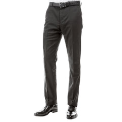 ZeGarie Men's Tailored Fit Suit Pants in Dark Grey for Sophisticated Social Event